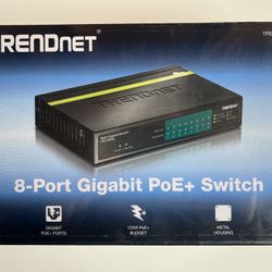 TRENDnet TPE-TG80g - 8 Port Switch POE
