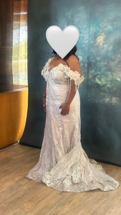 Silver prom dress