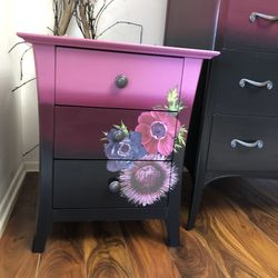 Pink and black dresser deals