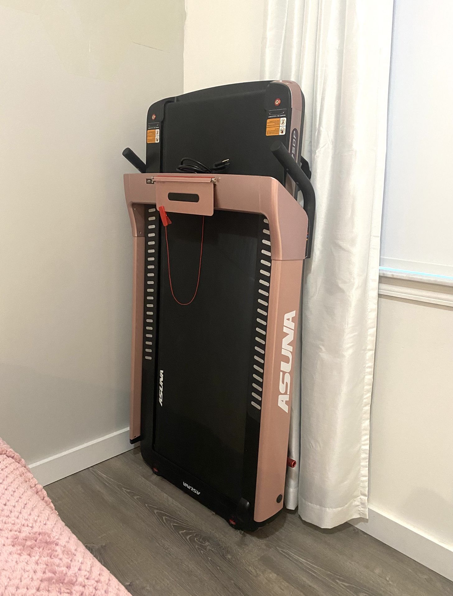 ASUNA SpaceFlex Electric Running Treadmill Rose Gold