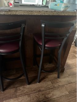 2 tall chairs