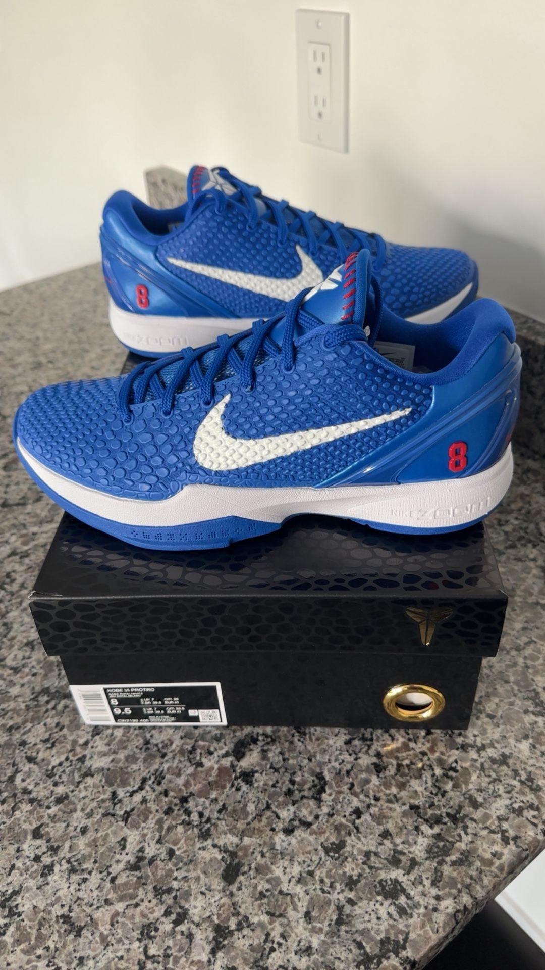 NIKE KOBE 6 PROTRO "DODGERS" Size 8 Men