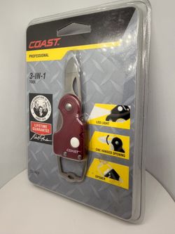 Sealed COAST C53RCP 3-in-1 LED Knife + Bottle Opener Tool