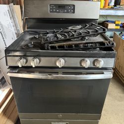 GE Gas Range Steam Clean Oven
