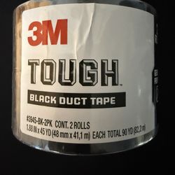 Black Duct Tape 3M (2) Rolls