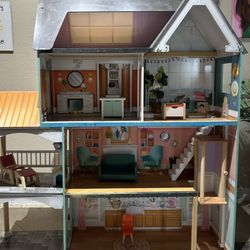 Kid craft wooden Dollhouse $50