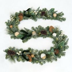 Member's Mark 9' Evergreen Pre-Lit Decorated Garland $39.99