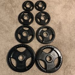 Olympic Weight Plates Set - Total 85 Pounds 