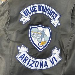 Blue Knights leather jacket