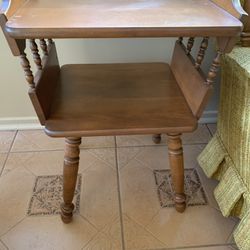 Wood Side Table