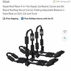 Ski Board, Kayak, Canoe Roof Rack  XGeek