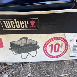 Weber portable small propane grill