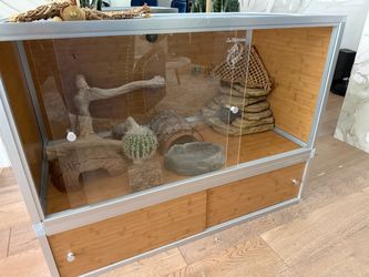 Zen Habitats Reptile Enclosure with Decor
