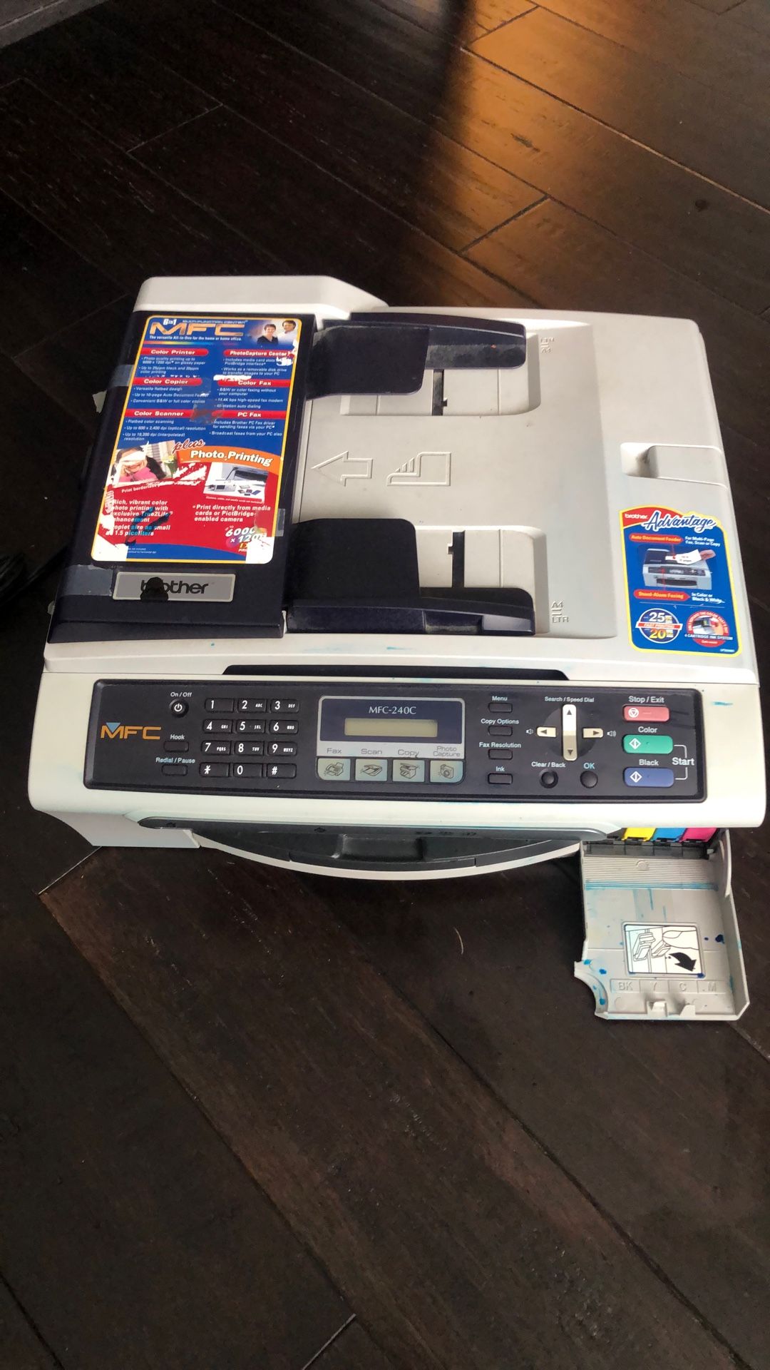 Brother Mfc240cFree Printer With Lot Of Cartridges