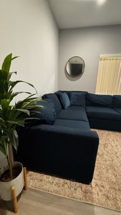 Johnathan Louis Navy Couch