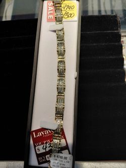 Diamond link bracelet