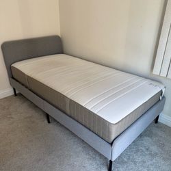 IKEA Twin Size Bed Frame and FREE 10” Mattress
