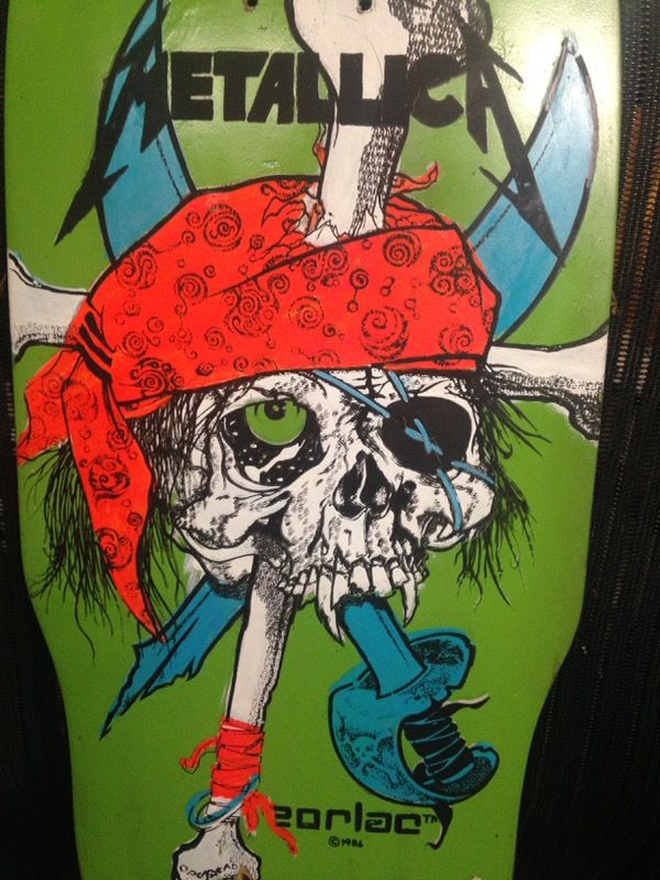 Vintage Zorlac Metallica Skateboard Deck (1986)