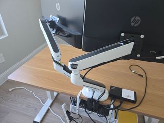 White Monitor Arms
