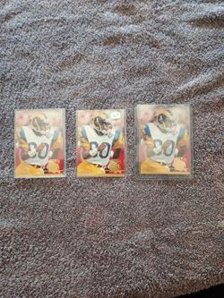 1994 flair ultra Isaac Bruce rookie cards 3....