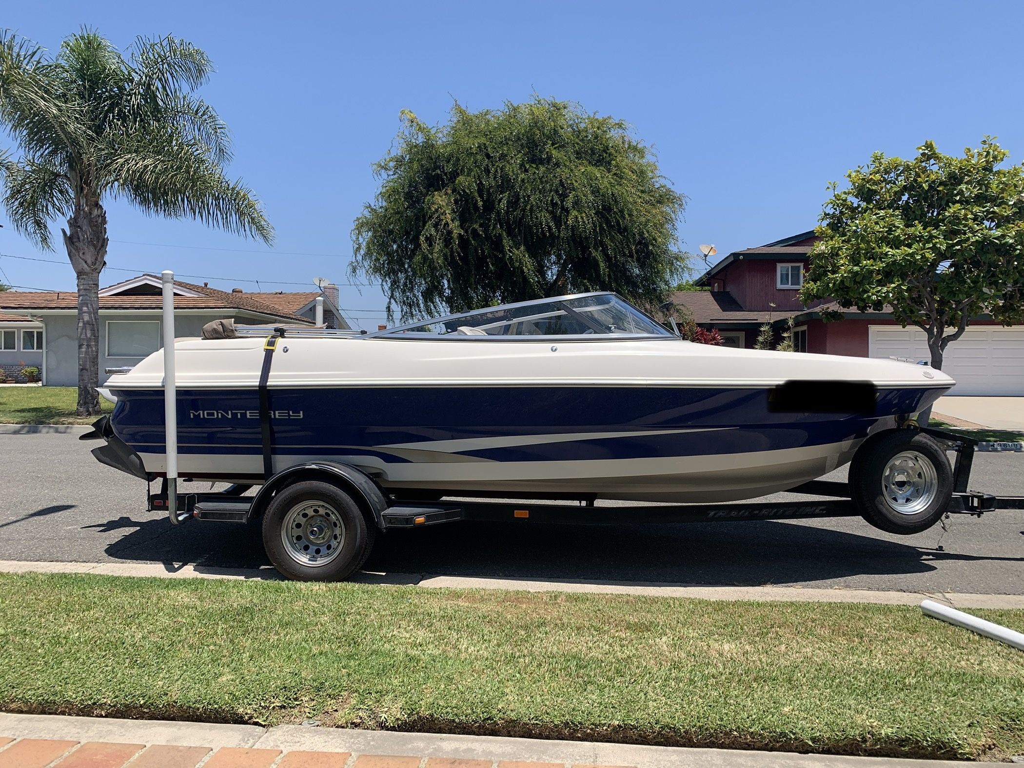 18ft 2003 Bow rider Boat Monterey 180E And Trailer for Sale in ...