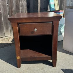 Side Table with Pull Out Drawer