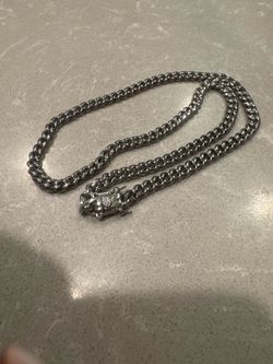 Brand New KRFY & CO Silver Cuban Link Necklace - 18 Inch 6mm Heavy Steel