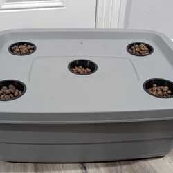 Hydroponic Garden Growing System Rubbermaid 10 Gallon Roughneck Storage Tote. GROWNEER Net Pots 3 Inch Heavy Duty Garden Slotted Mesh Net $40 Each