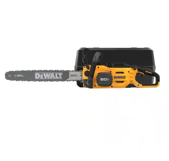 DEWALT FLEXVOLT 60V MAX 20 in. Brushless Cordless Battery Powered Chainsaw and Carry Case (Tool and Case Only