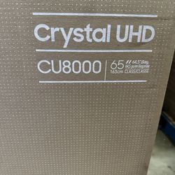 SAMSUNG 65-Inch Class Crystal UHD 4K CU8000 Series PurColor,Object Tracking Sound Lite, Q-Symphony, Motion Xcelerator, Ultra Slim, Solar Remote, Smart