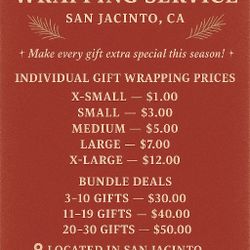 Gift Wrapping SERVICE 