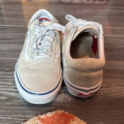 Rare Old Skool Vans Off White And Royal Blue 