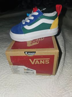 New Unisex baby Boy Girl Vans Off The Wall Shoes Size 4 zapatos de bebe tamanio 4