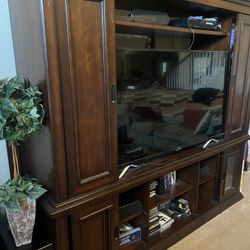 Large Multi Purpose Wood TV Stand/book Shelf