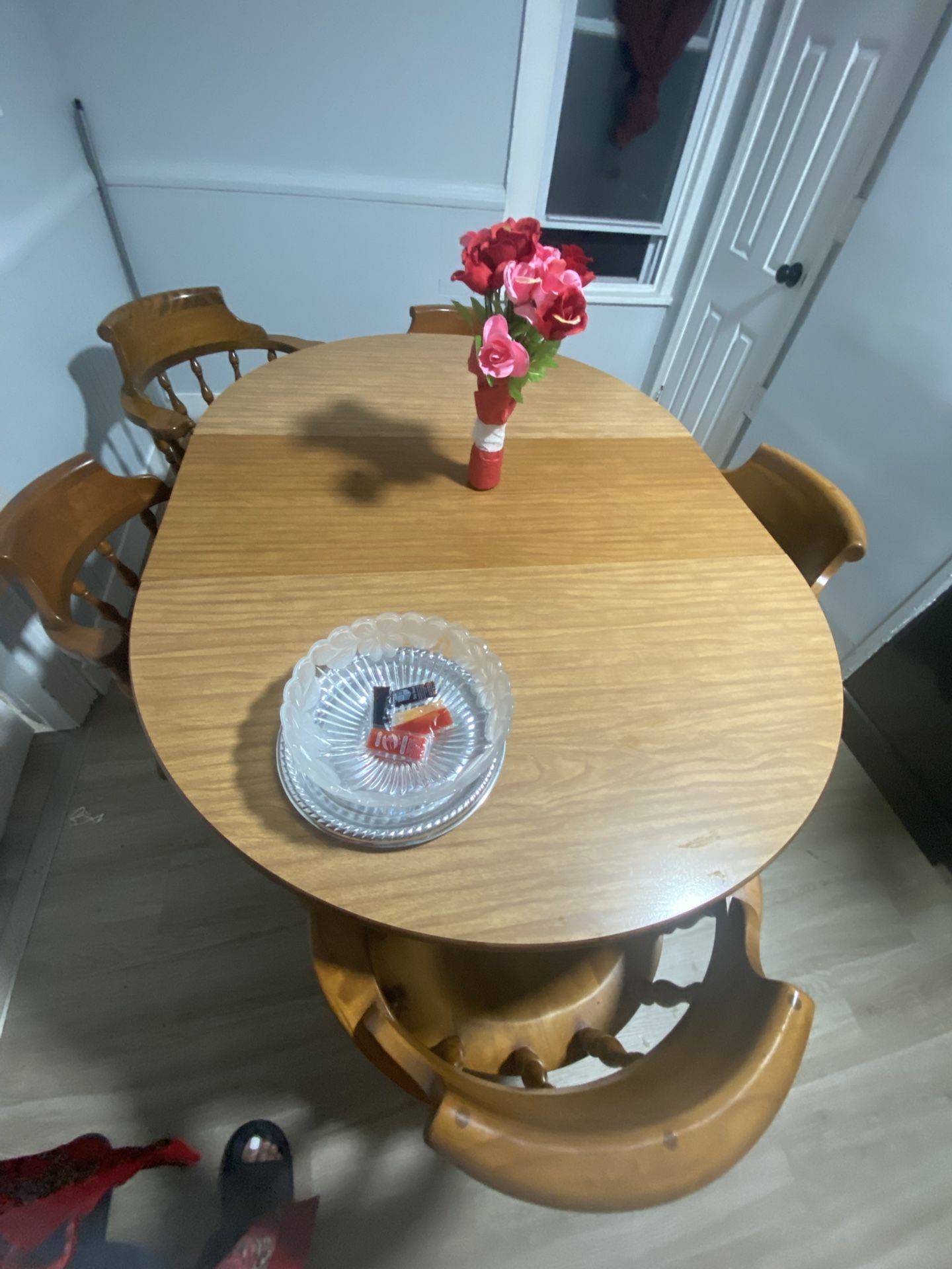 Wooden Kitchen Table With 7 Chairs
