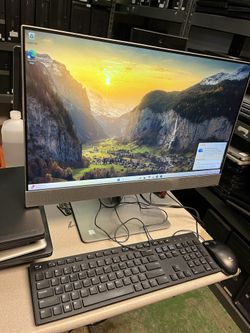 HP EliteOne 800 G4 All-in-One desktop Intel Core i5-8500 @ 3.00 16 GB RAM  240GB SSD  Win11 Pro, WiFi, webcam and speaker integrated.