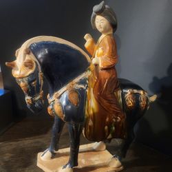 Chinese Sancai Tang Horse Rider