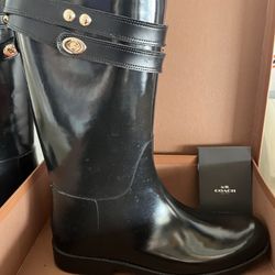 Women’s Coach Tara Rain Boot Size 11