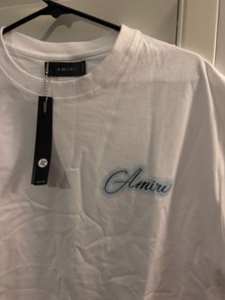 Amiri White Script Logo T-Shirt