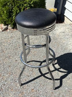 Black Swivel Barstool