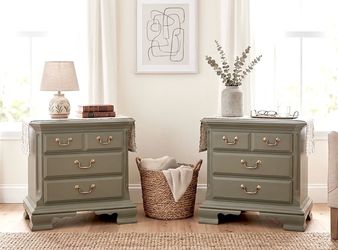 Large Vtg. Wood nightstands