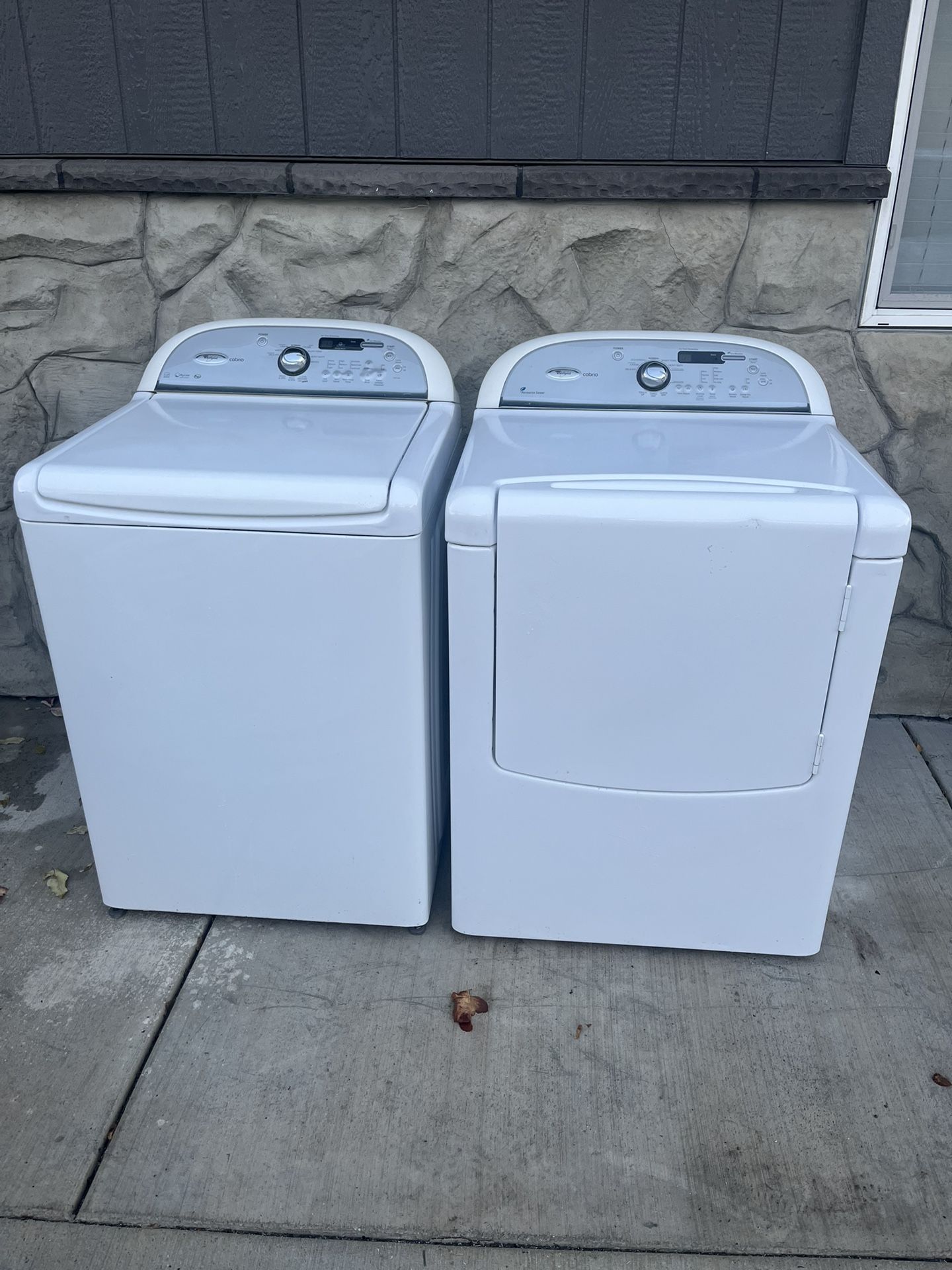 Whirlpool Cabrio Washer & Dryer Set β Works Great β Clean & Reliable