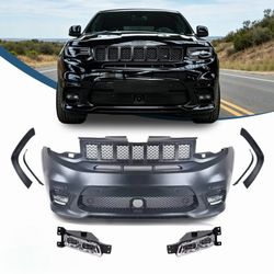For 2014-2020 Jeep Grand Cherokee SRT style Front Bumper Kit FACELIFT