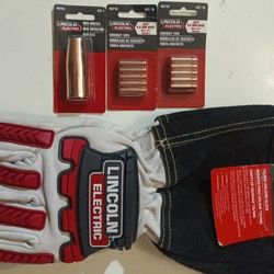 Lincoln Electric Welding Tips + Gloves