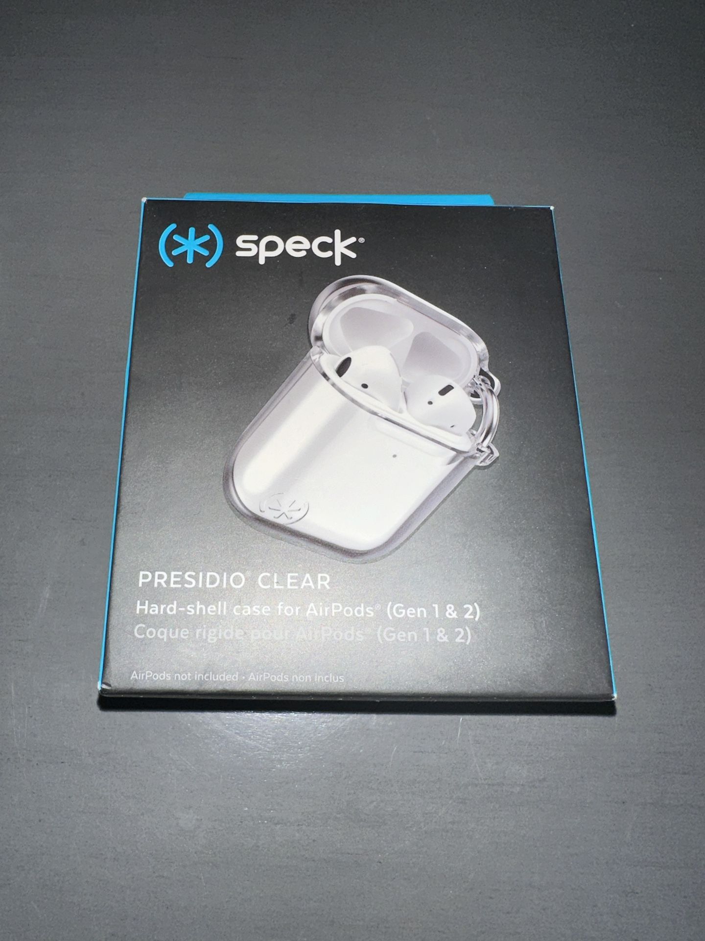 Speck Presidio Clear Hard-Shell Case for AirPods (1st and 2nd generation)