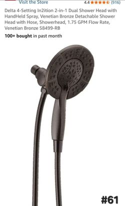 Delta In2ition 4-Spray Dual Shower Head with Handheld Oil Rubbed Bronze