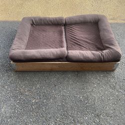 Dog Bed With Custom Wood Box 