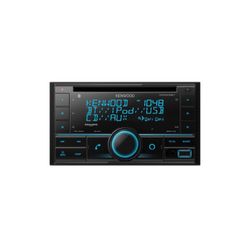 KENWOOD DPX505BT Double DIN in-Dash CD Car Stereo. AM/FM with Bluetooth, Amazon Alexa Voice Control, High-Contrast 3-line Display with Variable-Color 