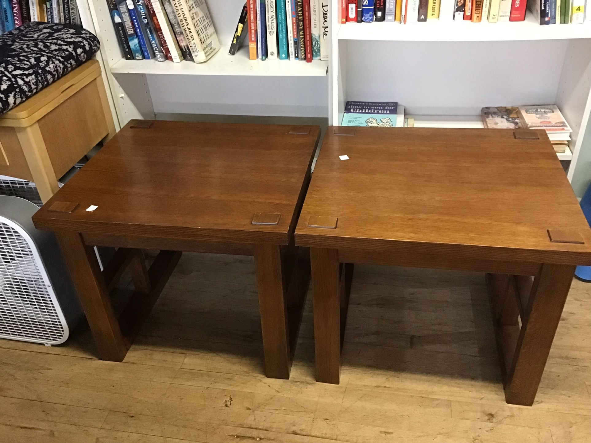 Pair Of Oak Side Tables