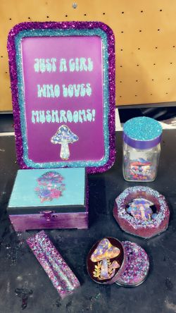 Mushroom Rolling Set Handmade!